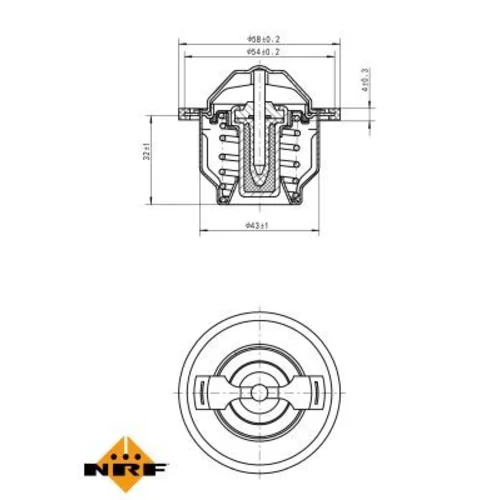 Termostat chladenia NRF 725205 - obr. 4