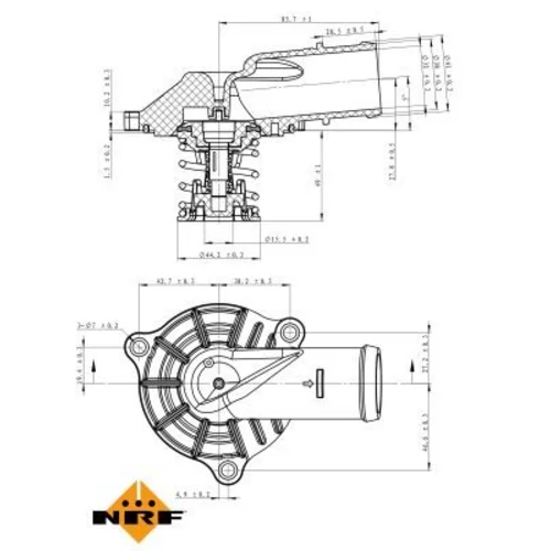 Termostat chladenia NRF 725223 - obr. 4