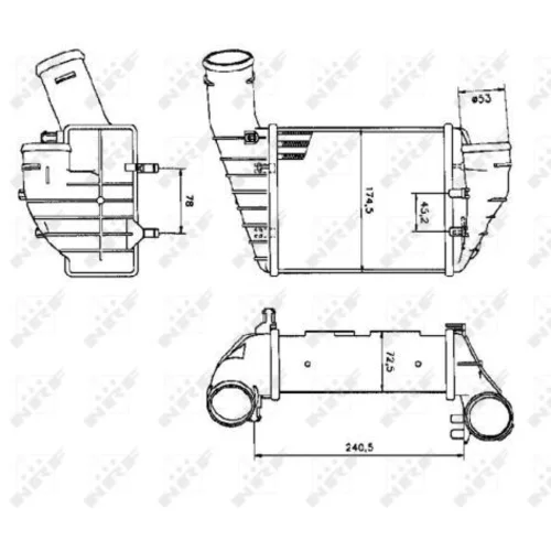 Chladič plniaceho vzduchu NRF 30131 - obr. 4