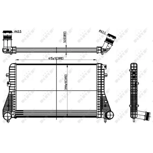 Chladič plniaceho vzduchu NRF 30306 - obr. 4