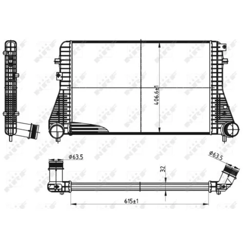 Chladič plniaceho vzduchu NRF 30316 - obr. 4