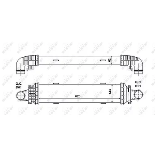 Chladič plniaceho vzduchu NRF 30504 - obr. 4