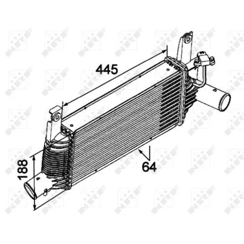 Chladič plniaceho vzduchu NRF 30527 - obr. 4