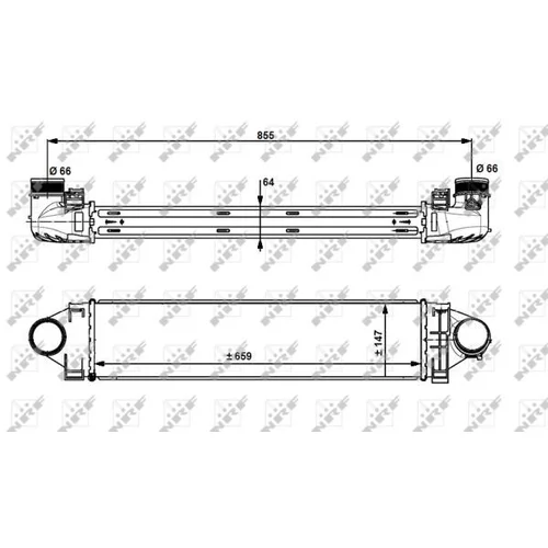 Chladič plniaceho vzduchu NRF 30912 - obr. 4