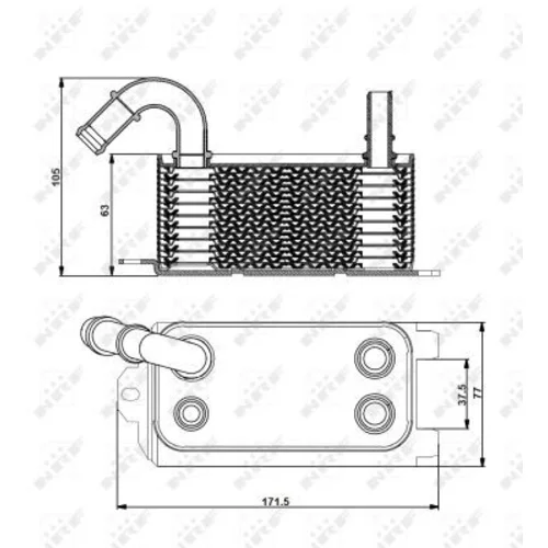 Chladič oleja automatickej prevodovky NRF 31192 - obr. 1