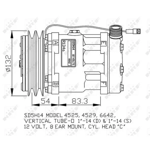 Kompresor klimatizácie NRF 32762G - obr. 4