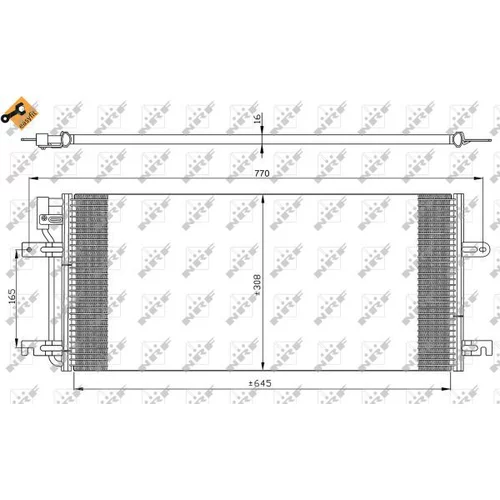 Kondenzátor klimatizácie NRF 35316
