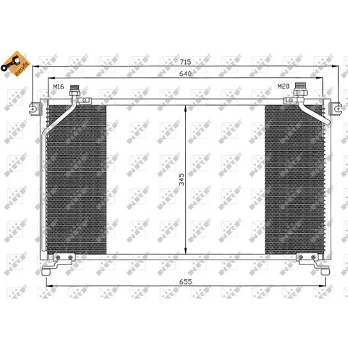 Kondenzátor klimatizácie NRF 35373