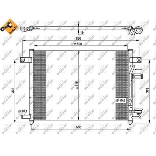 Kondenzátor klimatizácie NRF 35767 - obr. 2