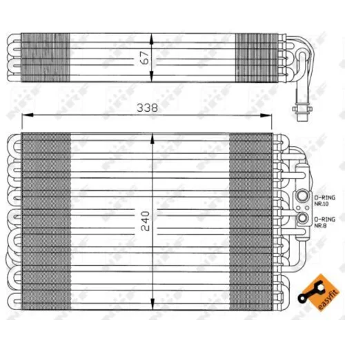 Výparník klimatizácie NRF 36034 - obr. 4