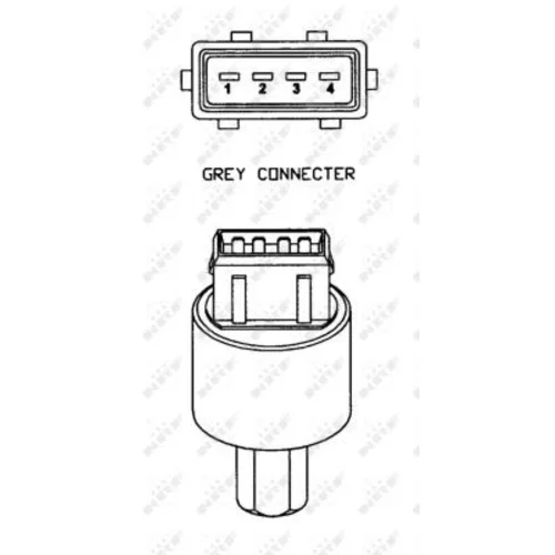 Tlakový spínač klimatizácie NRF 38928 - obr. 4