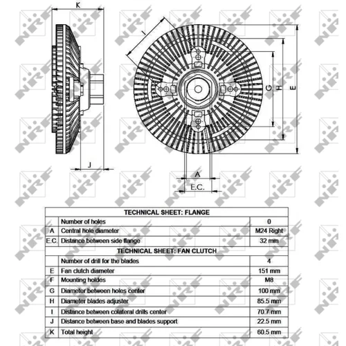 Spojka ventilátora chladenia NRF 49517 - obr. 4