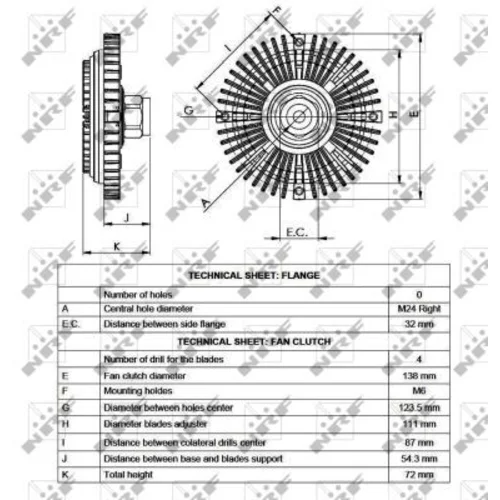 Spojka ventilátora chladenia NRF 49521 - obr. 4