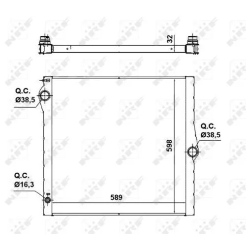 Chladič motora NRF 50139 - obr. 4