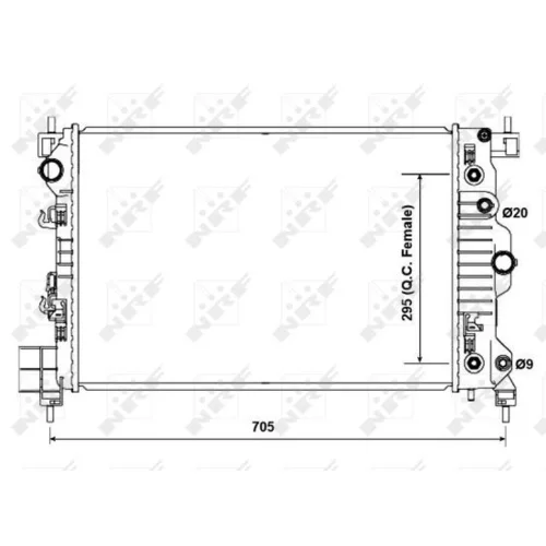 Chladič motora NRF 50476 - obr. 4