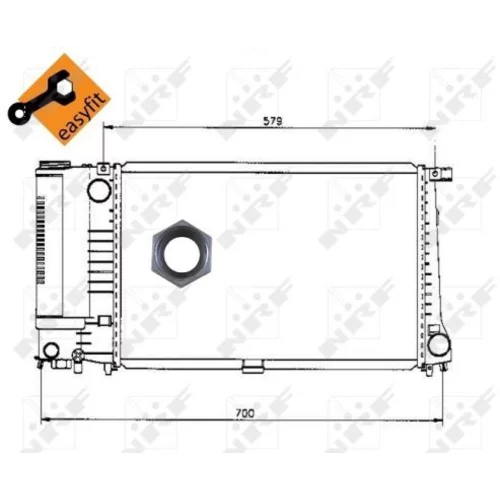 Chladič motora NRF 50568 - obr. 3