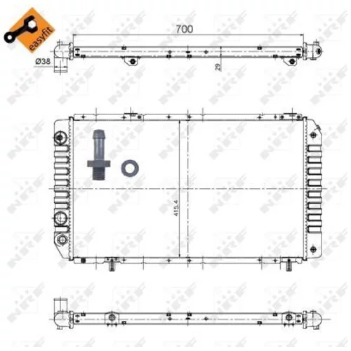 Chladič motora NRF 52063 - obr. 4