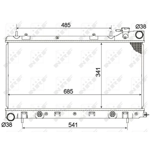 Chladič motora NRF 53095 - obr. 1