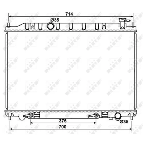 Chladič motora NRF 53407 - obr. 4