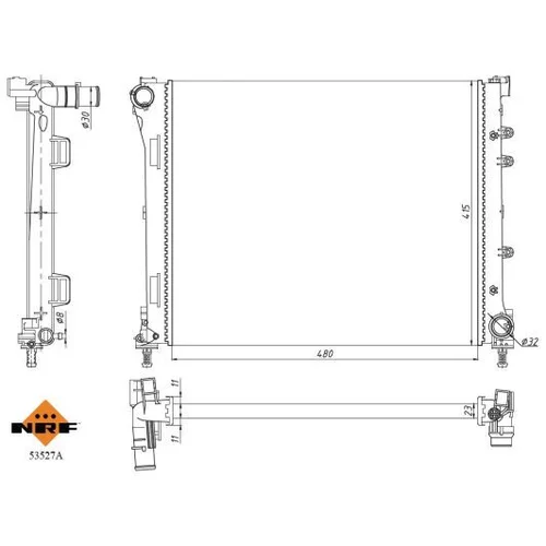 Chladič motora NRF 53527A - obr. 4