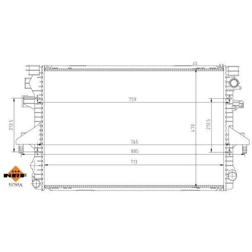 Chladič motora NRF 53795A - obr. 4