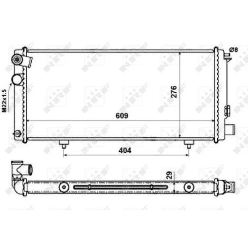 Chladič motora NRF 54628 - obr. 4