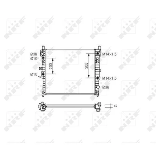 Chladič motora NRF 55336 - obr. 4