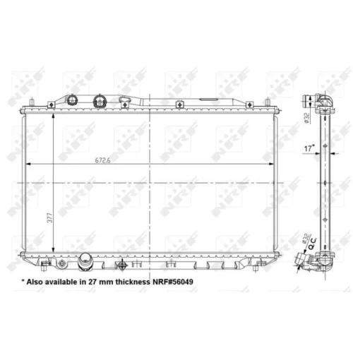 Chladič motora NRF 56050 - obr. 4