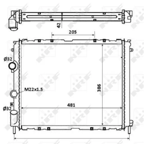 Chladič motora NRF 58210 - obr. 4