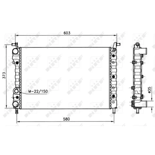 Chladič motora NRF 58221 - obr. 4