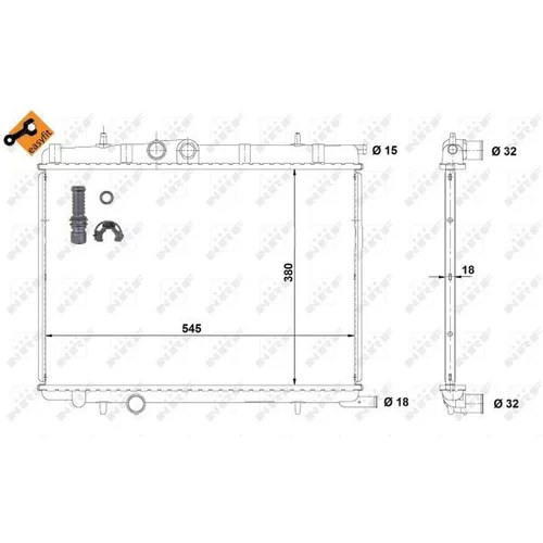 Chladič motora NRF 58267 - obr. 3