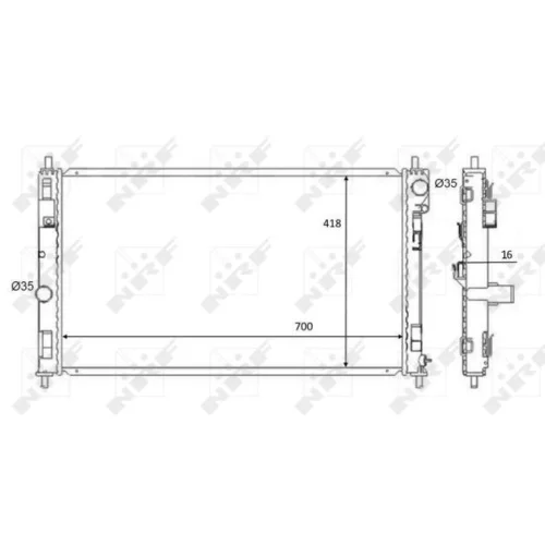 Chladič motora NRF 59089 - obr. 4