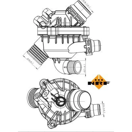 Termostat chladenia NRF 725004 - obr. 4