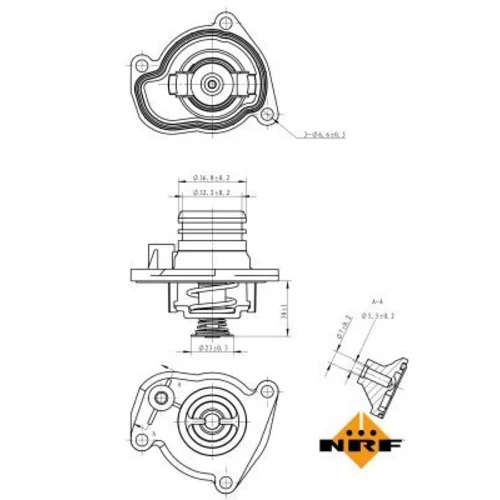 Termostat chladenia NRF 725008 - obr. 4