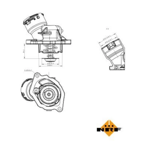 Termostat chladenia NRF 725023 - obr. 4