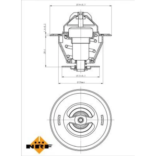 Termostat chladenia NRF 725036 - obr. 4