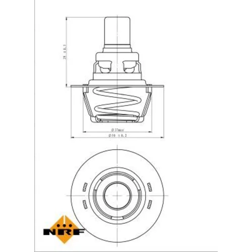 Termostat chladenia NRF 725141 - obr. 4