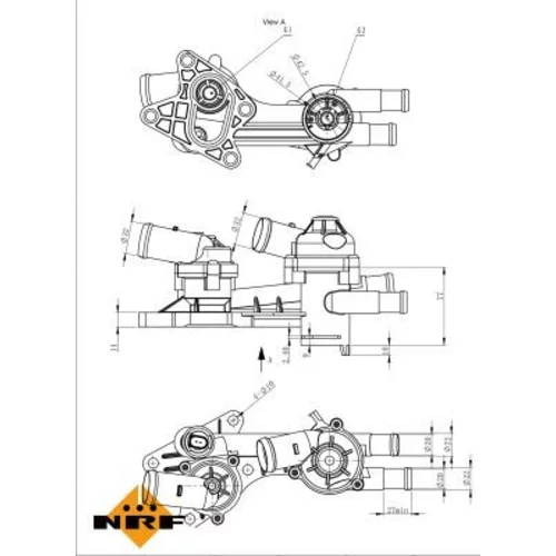 Termostat chladenia NRF 725173 - obr. 4