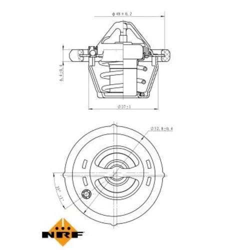 Termostat chladenia NRF 725187 - obr. 4