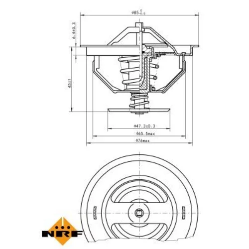 Termostat chladenia NRF 725198 - obr. 4