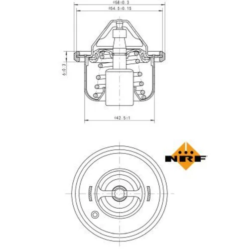 Termostat chladenia NRF 725211 - obr. 4