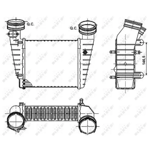 Chladič plniaceho vzduchu NRF 30147A - obr. 4