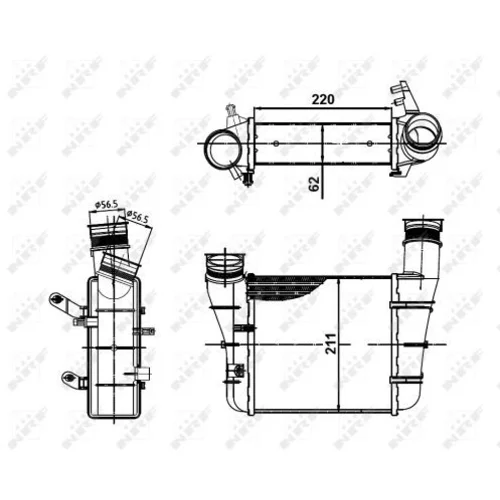 Chladič plniaceho vzduchu NRF 30148A - obr. 4