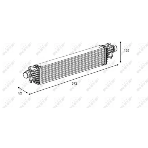 Chladič plniaceho vzduchu NRF 30179 - obr. 4