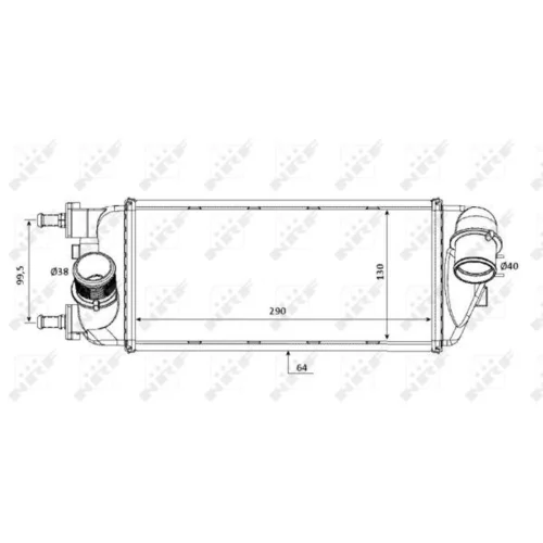 Chladič plniaceho vzduchu NRF 30183 - obr. 3