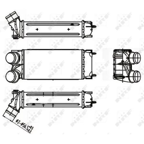 Chladič plniaceho vzduchu NRF 30191 - obr. 4