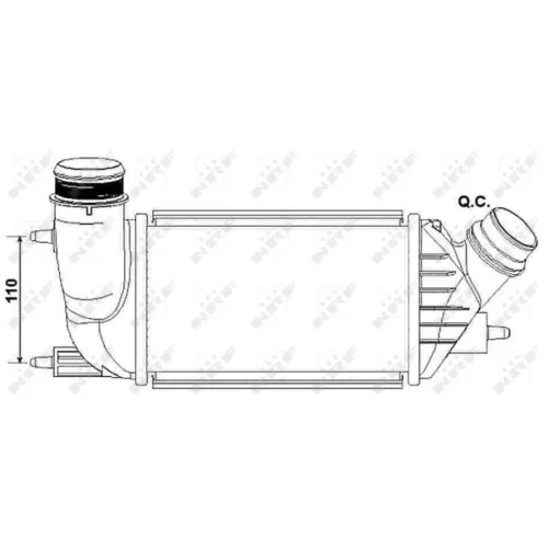 Chladič plniaceho vzduchu NRF 30242 - obr. 3