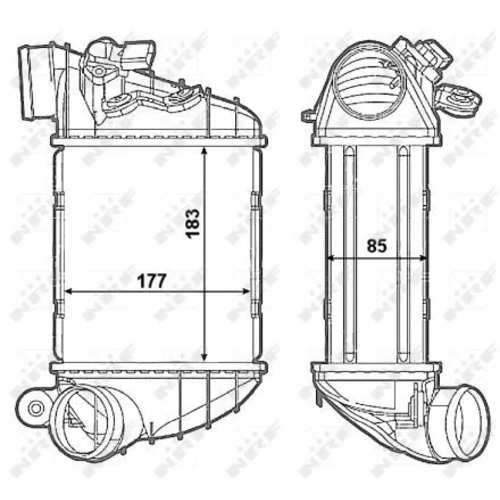 Chladič plniaceho vzduchu NRF 30799 - obr. 4