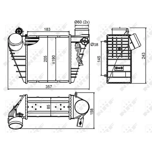 Chladič plniaceho vzduchu NRF 30847 - obr. 4