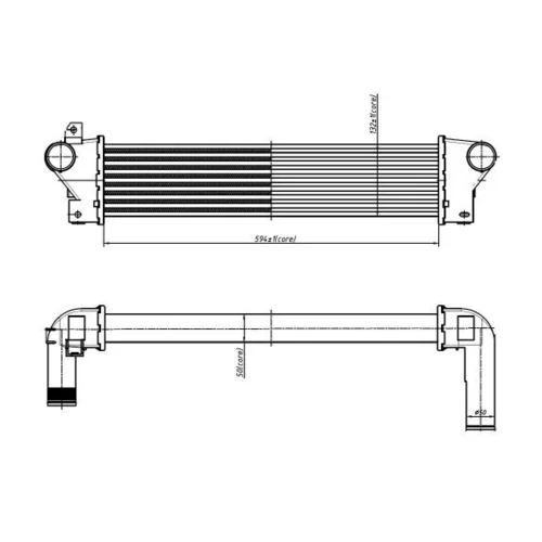 Chladič plniaceho vzduchu NRF 309054 - obr. 4